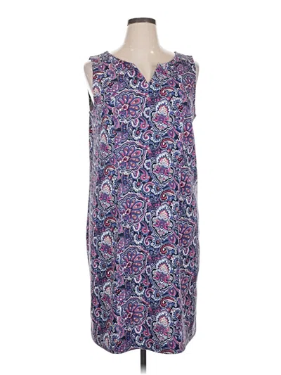 Pre-owned Talbots Outlet Casual Dress In Purple