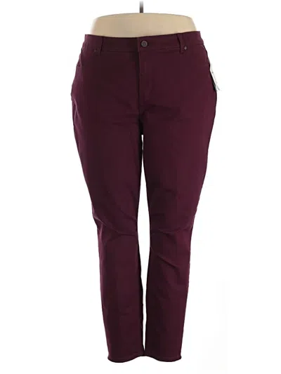Talbots Outlet Casual Pants In Burgundy