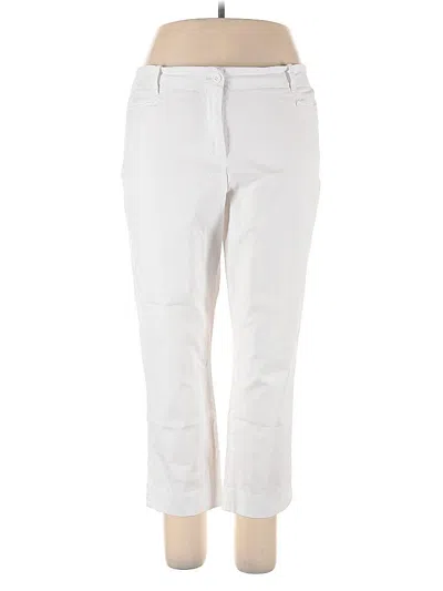 Pre-owned Talbots Outlet Casual Pants In White