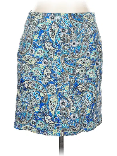 Pre-owned Talbots Outlet Casual Skirt In Blue