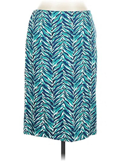 Pre-owned Talbots Outlet Casual Skirt In Blue