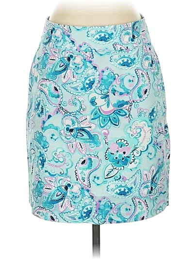 Pre-owned Talbots Outlet Casual Skirt In Blue