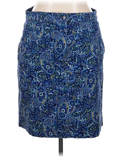 Pre-owned Talbots Outlet Casual Skirt In Blue