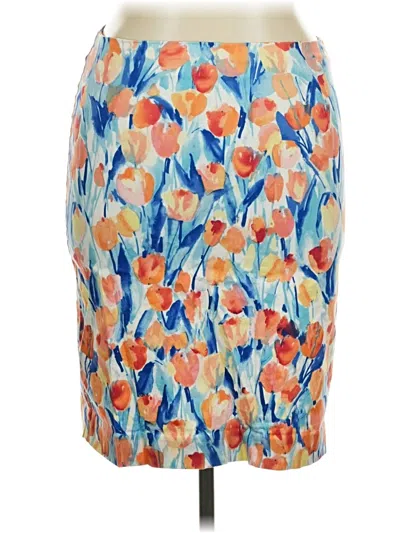 Pre-owned Talbots Outlet Casual Skirt In Blue