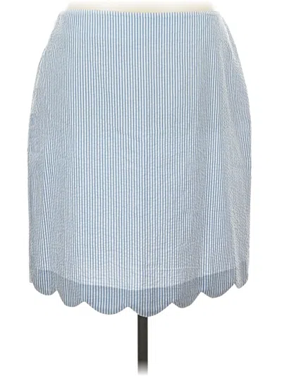 Pre-owned Talbots Outlet Casual Skirt In Blue