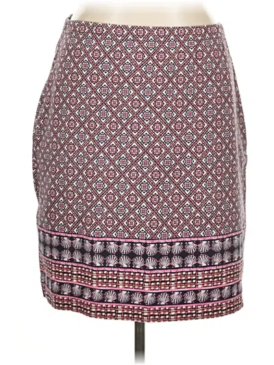 Pre-owned Talbots Outlet Casual Skirt In Burgundy