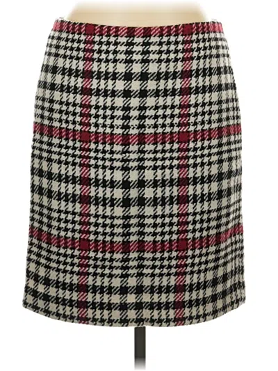 Pre-owned Talbots Outlet Casual Skirt In Burgundy