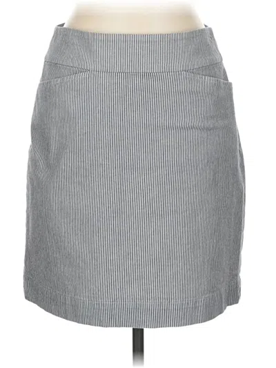 Pre-owned Talbots Outlet Casual Skirt In Gray