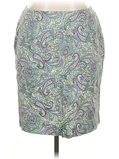 Pre-owned Talbots Outlet Casual Skirt In Green