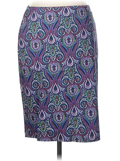 Pre-owned Talbots Outlet Casual Skirt In Purple