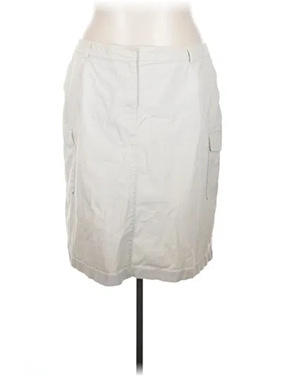 Pre-owned Talbots Outlet Casual Skirt In White