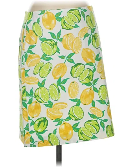 Pre-owned Talbots Outlet Casual Skirt In Yellow