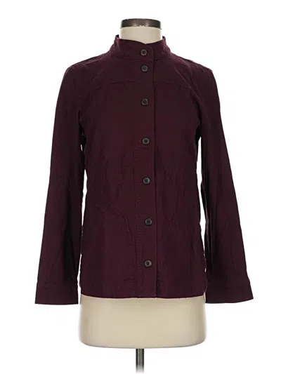Pre-owned Talbots Outlet Coat In Burgundy