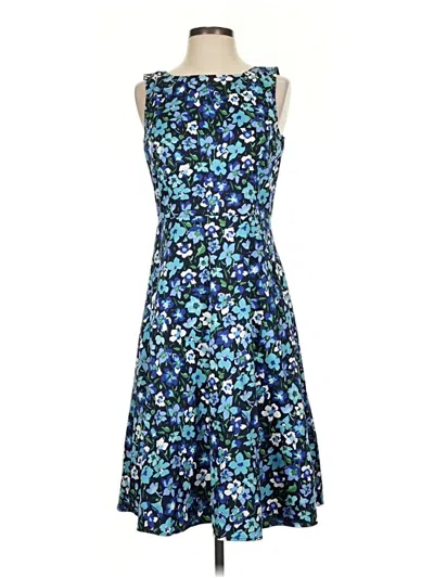 Pre-owned Talbots Outlet Cocktail Dress In Blue