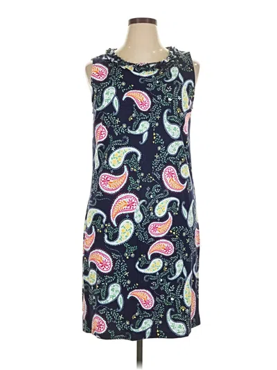 Pre-owned Talbots Outlet Cocktail Dress In Blue