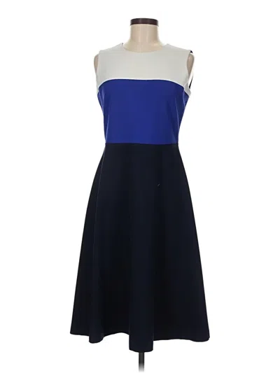 Pre-owned Talbots Outlet Cocktail Dress In Blue