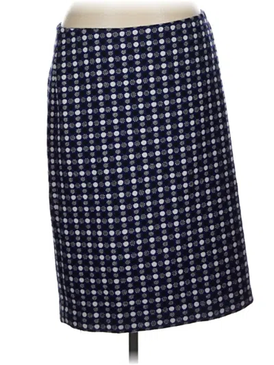 Pre-owned Talbots Outlet Formal Skirt In Blue
