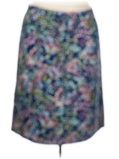 Pre-owned Talbots Outlet Formal Skirt In Blue