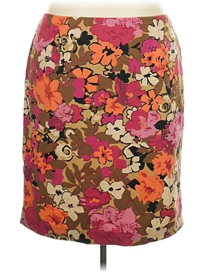 Pre-owned Talbots Outlet Formal Skirt In Brown