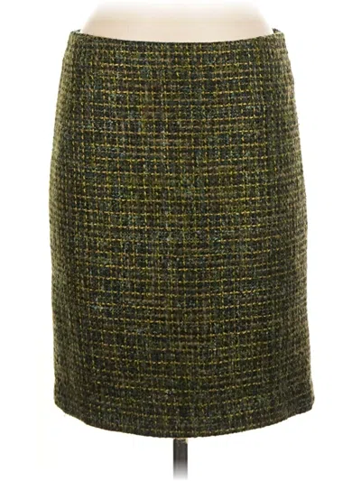 Pre-owned Talbots Outlet Formal Skirt In Green