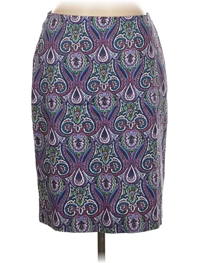 Pre-owned Talbots Outlet Formal Skirt In Purple