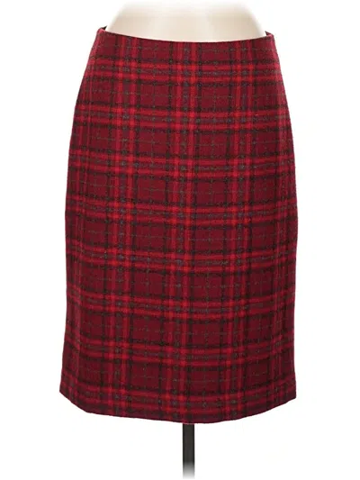 Pre-owned Talbots Outlet Formal Skirt In Red