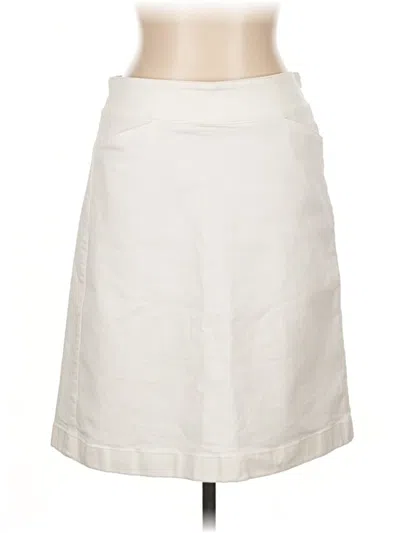 Pre-owned Talbots Outlet Formal Skirt In White