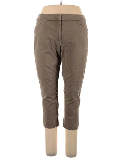 Pre-owned Talbots Outlet Khaki Pant In Brown