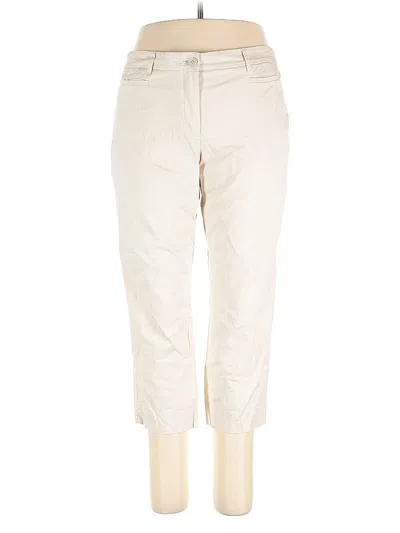 Pre-owned Talbots Outlet Khaki Pant In White