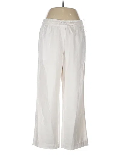 Pre-owned Talbots Outlet Linen Pants In Ivory