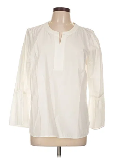Pre-owned Talbots Outlet Long Sleeve Blouse In Ivory