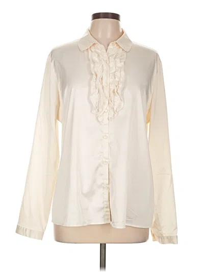 Pre-owned Talbots Outlet Long Sleeve Blouse In Ivory