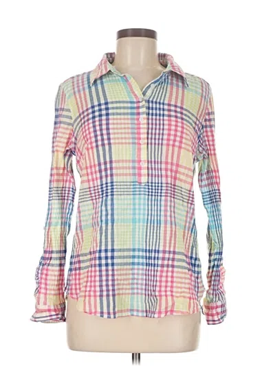 Pre-owned Talbots Outlet Long Sleeve Button Down Shirt In Pink