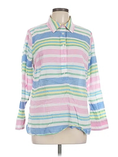 Pre-owned Talbots Outlet Long Sleeve Button Down Shirt In Pink