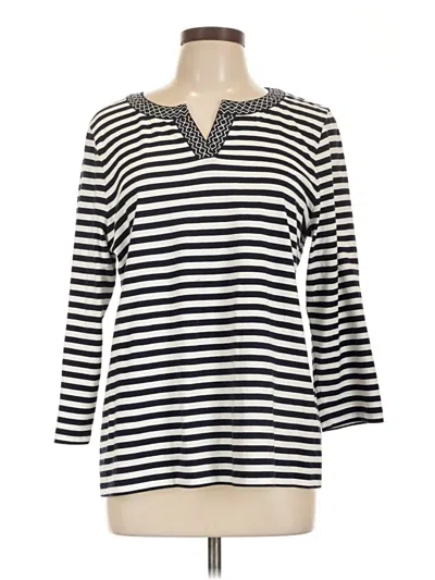 Pre-owned Talbots Outlet Long Sleeve Henley Shirt In Black