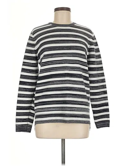 Pre-owned Talbots Outlet Long Sleeve Top Gray Crew Neck Tops