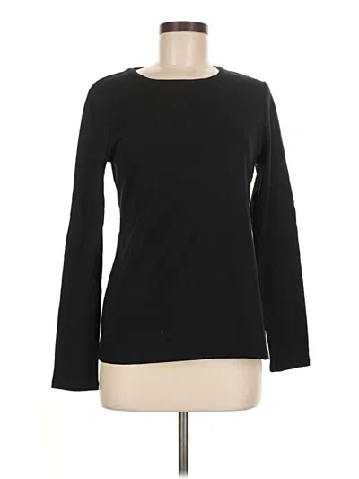Pre-owned Talbots Outlet Long Sleeve T-shirt In Black