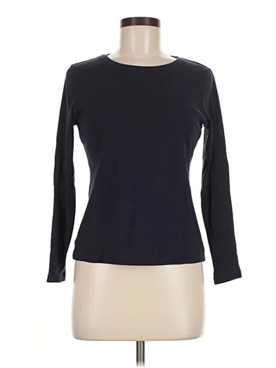 Pre-owned Talbots Outlet Long Sleeve T-shirt In Black