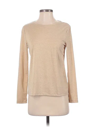 Pre-owned Talbots Outlet Long Sleeve T-shirt In Brown