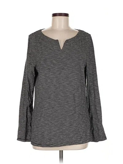 Pre-owned Talbots Outlet Long Sleeve T-shirt In Gray
