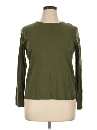 Pre-owned Talbots Outlet Long Sleeve T-shirt In Green