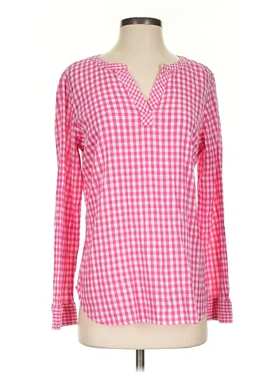 Pre-owned Talbots Outlet Long Sleeve T-shirt In Pink