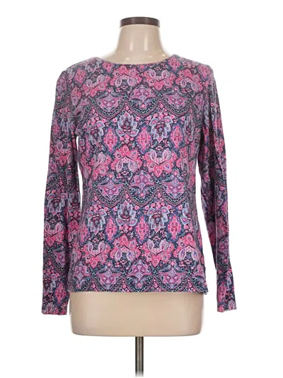 Pre-owned Talbots Outlet Long Sleeve T-shirt In Pink