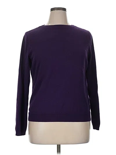 Pre-owned Talbots Outlet Long Sleeve T-shirt In Purple