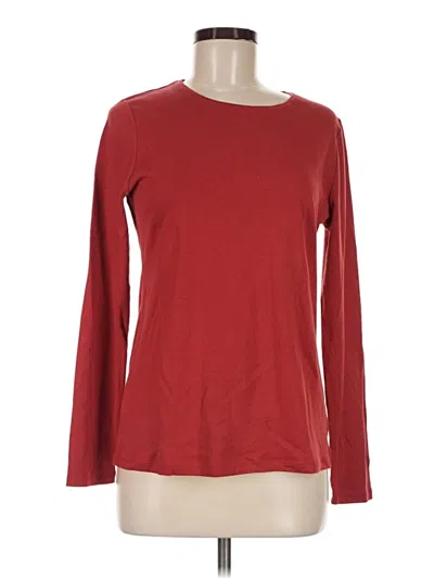 Pre-owned Talbots Outlet Long Sleeve T-shirt In Red