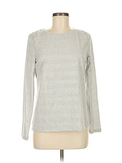 Pre-owned Talbots Outlet Long Sleeve T-shirt In Silver