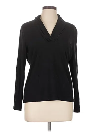 Pre-owned Talbots Outlet Long Sleeve Turtleneck In Black