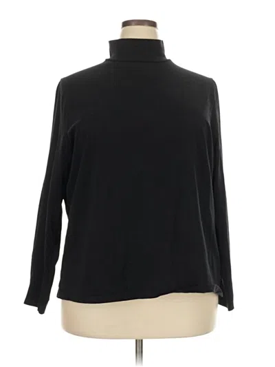 Pre-owned Talbots Outlet Long Sleeve Turtleneck In Black
