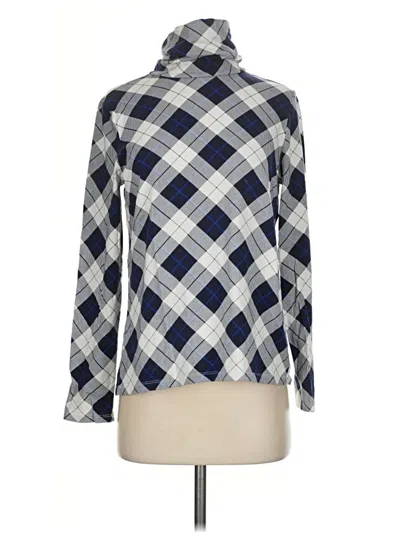Pre-owned Talbots Outlet Long Sleeve Turtleneck In Blue