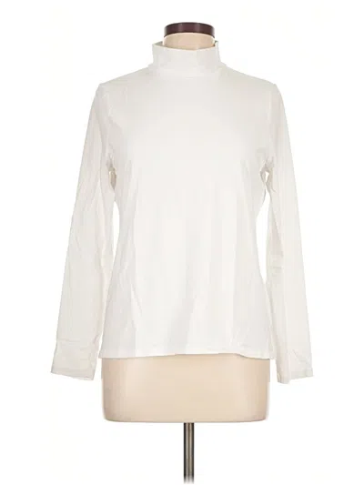 Pre-owned Talbots Outlet Long Sleeve Turtleneck In Ivory